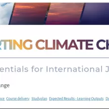 Presentation of the Reporting Climate Change Program - Microcredentials for International Journalists