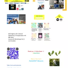 Poster with QR codes to reach MOODLE course