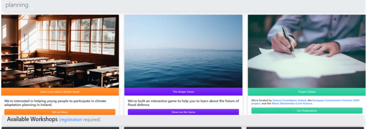 image of Climate Smart landing page