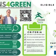 flyer about EUTEENS4GREEN call