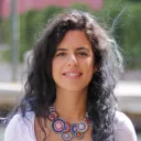 Close-up of a researcher with a fading background