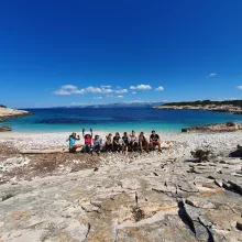 Our hands make the beach more beautiful - cleaning the beach on the island of Prizd
