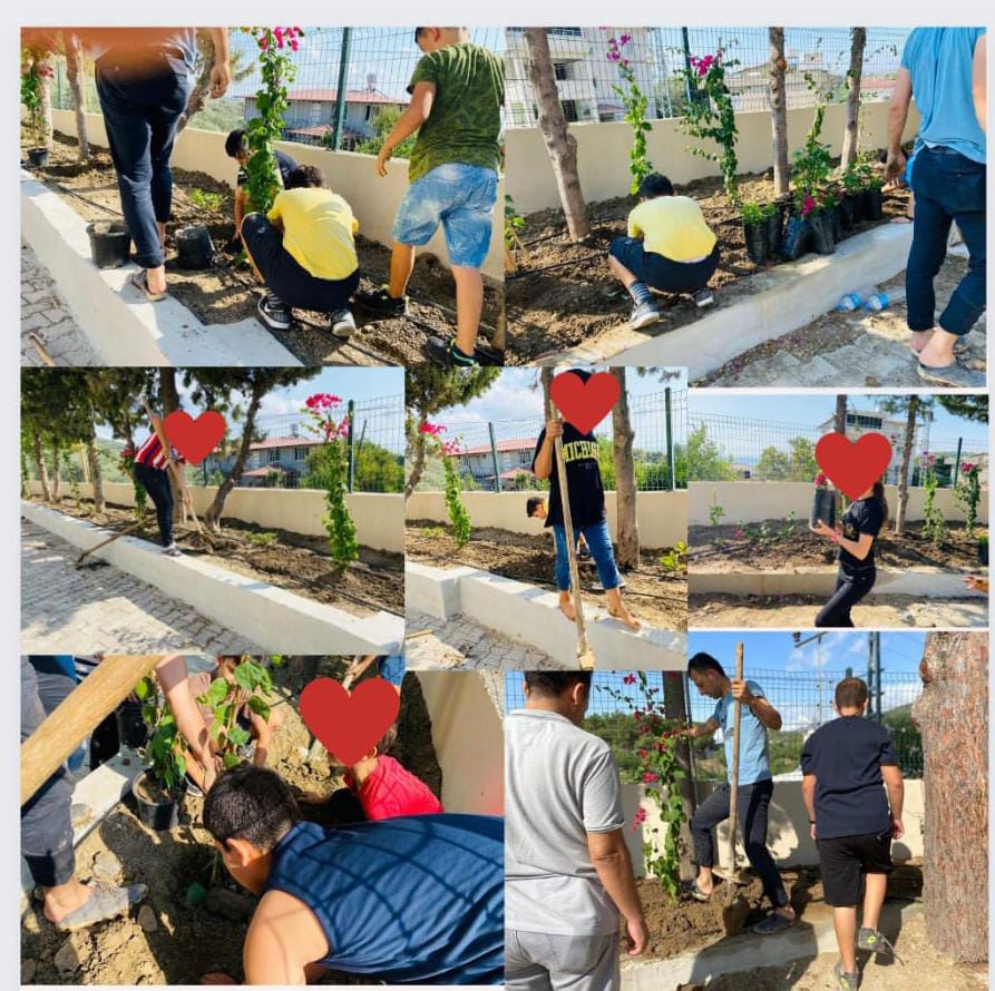 Karali Primary and Secondary School made its own garden landscape. Thank you to everyone who contributed, especially our School Principal Mr. Recep Kahan