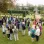 Stepping into the Doughnut activity - people talking with concentric circles made of ropes placed on the ground.