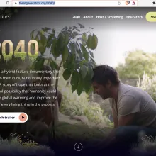 The Generator 2040 website page