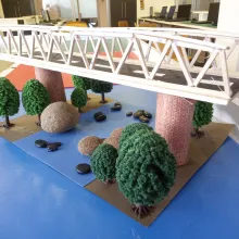 Truss bridge in 1:100 scale