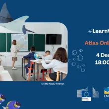 Participate in the workshop to learn how you can use the Atlas to teach ocean related topics and discover the latest developments in the 'My Maps tool' that allow you to create your own working space in the Atlas.  When? Wednesday 4 December 2024, 18:00 - 19:30 (CET)