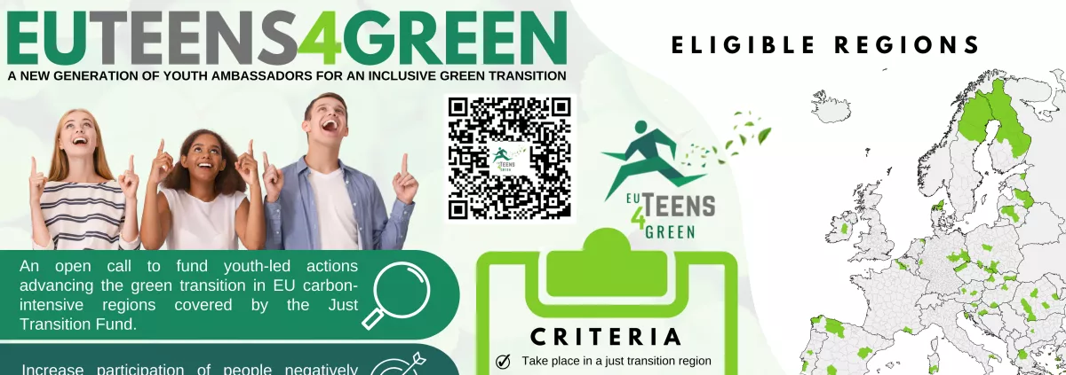 flyer about EUTEENS4GREEN call